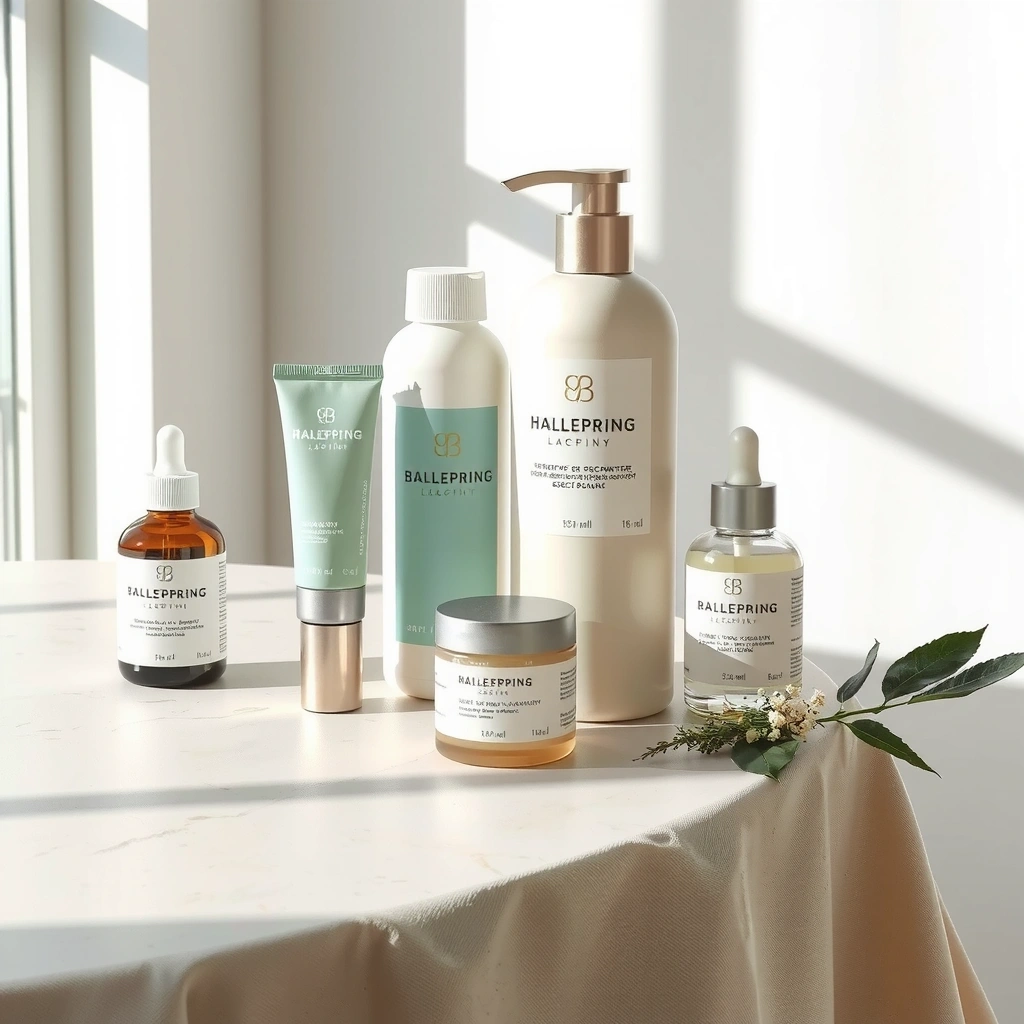 Premium health and beauty products display